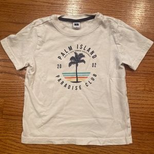 Janie & Jack White T-Shirt Palm Island Paradise 3